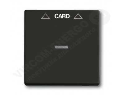 ABB BJB Basic 55 Шато (чёрн) Накладка карточного выключателя(мех. 2025U) (1710-0-3933)