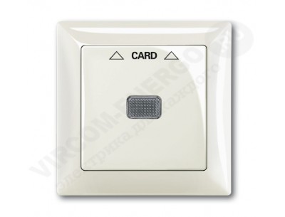 ABB BJB Basic 55 Шале (бел) Накладка карточного выключателя(мех. 2025U) (1710-0-3937)