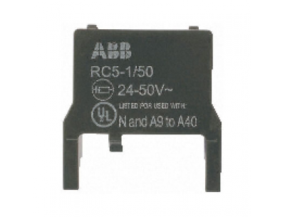 ABB RV 5/50 Ограничитель перенапряжения 24..50B AC/DC для A9..A110 (1SBN050010R1000)